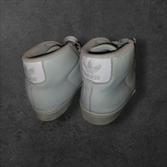 Adidas Pro Model J CQ0622 Linen Green Men's 7 High top Sneakers Mint Green/White - Picture 7 of 7